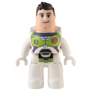 duplo figure lego ville male buzz lightyear with dark brown hair