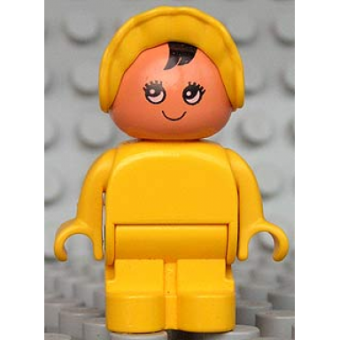 duplo figure child type 1 baby yellow legs yellow body yellow bonnet