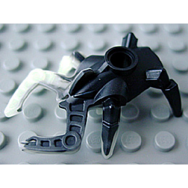 bionicle mini - visorak suukorak glow in the dark right side