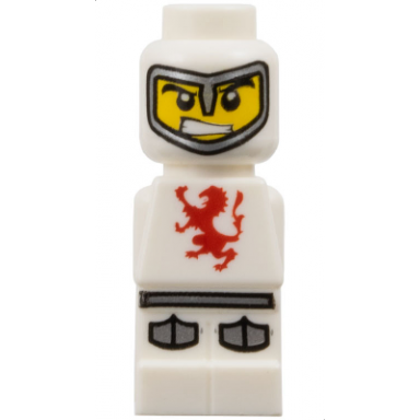 microfigure lava dragon knight white