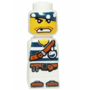 microfigure pirate plank pirate white