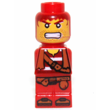 microfigure pirate plank pirate red