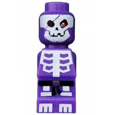 microfigure ninjago skeleton dark purple