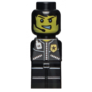 microfigure city alarm police officer