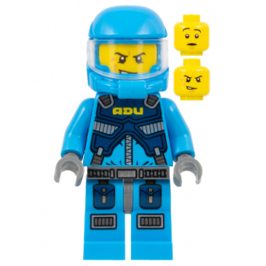 alien defense unit soldier 2 - dark bluish gray hips