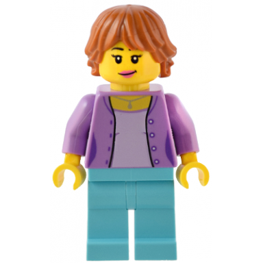 traveler - female medium lavender jacket medium azure legs dark orange hair
