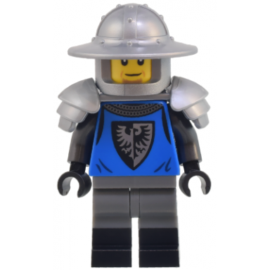 mountain fortress black falcon soldier - helmet with broad brim shoulder armor