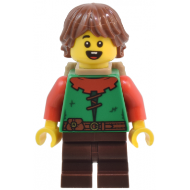 forest elf - dark tan backpack reddish brown hair