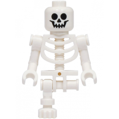 skeleton - standard skull bent arms vertical grip single leg