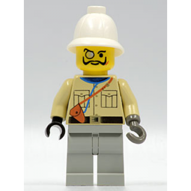lord sam sinister baron von barron - tan shirt light gray legs white pith helmet