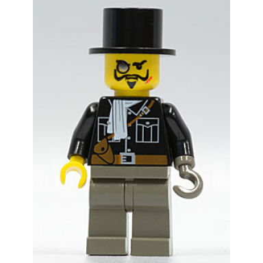 lord sam sinister baron von barron - black shirt dark gray legs black top hat