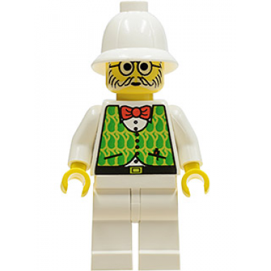 dr kilroy dr charles lightning - green and lime vest white legs white pith helmet
