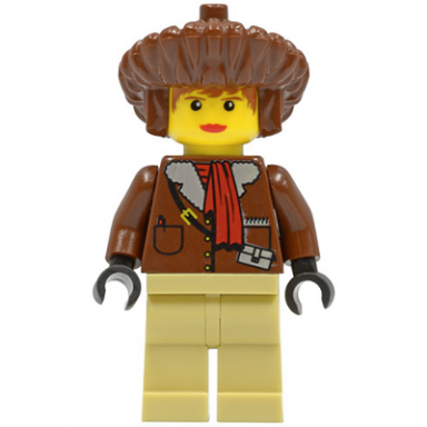 pippin reed miss gail storm - brown parka tan legs brown mongolian hat