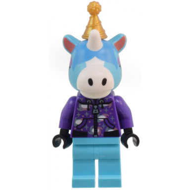 julian - dark purple hoodie pearl gold party hat