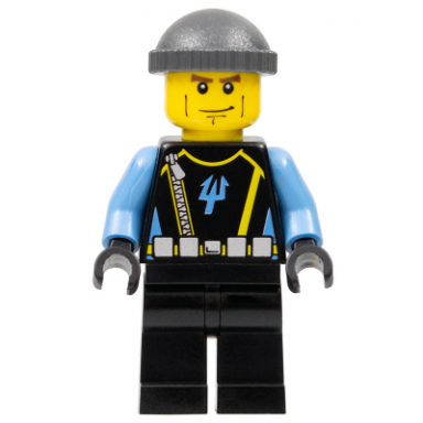 aquaraider diver 4 - dark bluish gray knit cap