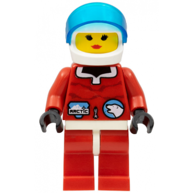 arctic - red white helmet