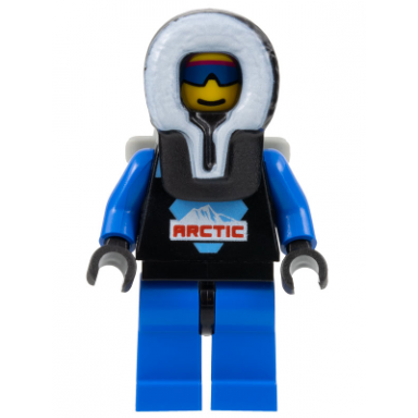 arctic - black black hood backpack