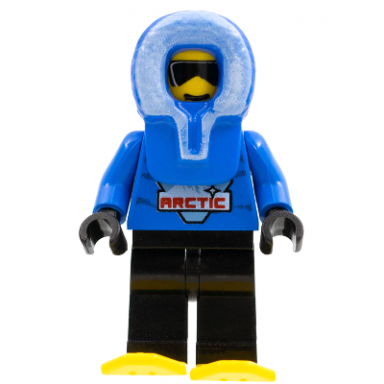 arctic - blue blue hood black legs snowshoes