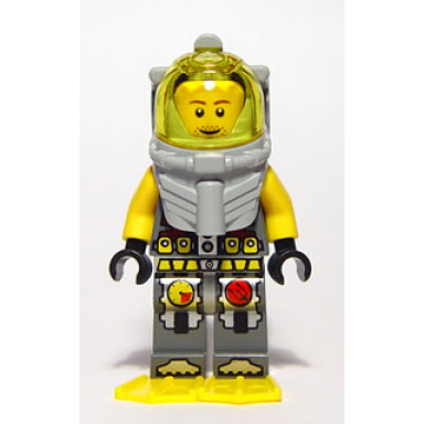 atlantis diver 4 - lance spears - with yellow flippers and trans-yellow visor