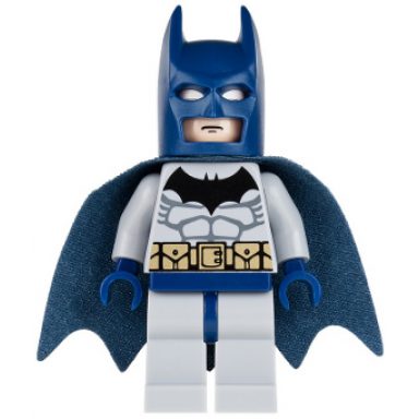 batman - light bluish gray suit dark blue mask