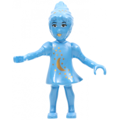belville fairy millimy - medium blue with moon pattern