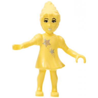 belville fairy millimy - light yellow with stars pattern