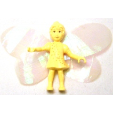 belville fairy millimy - light yellow with stars pattern wings bow