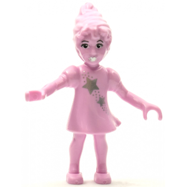 belville fairy - bright pink with stars pattern