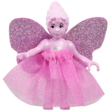 belville fairy - bright pink with stars pattern skirt with wings