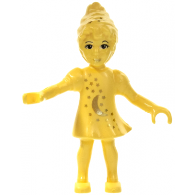 belville fairy millimy - light yellow with moon pattern