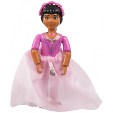 belville female - princess paprika dark pink top lace inset with skirt hairband