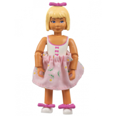 belville female - white swimsuit with dark pink bows pattern light yellow hair skirt dark pink bows