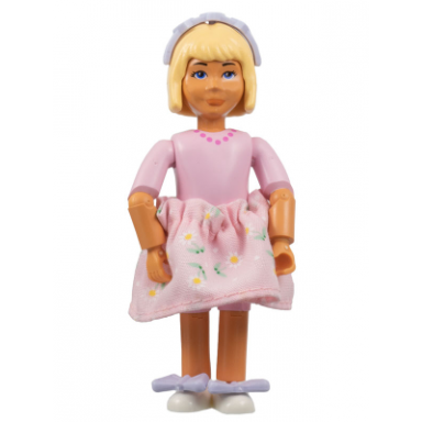 belville female - pink shorts pink shirt with necklace pattern light yellow hair pink skirt hairband bows