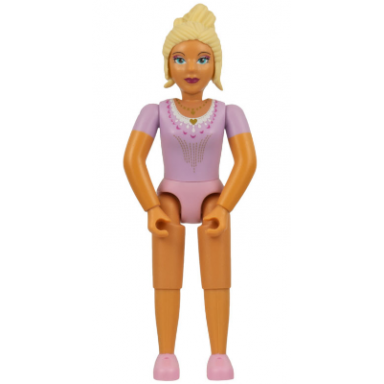 belville female adult woman queen - clikits lavender top light yellow hair pink shoes
