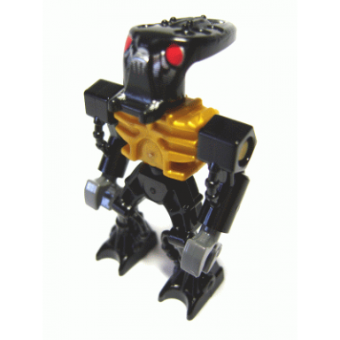 bionicle mini - barraki mantax pearl gold torso