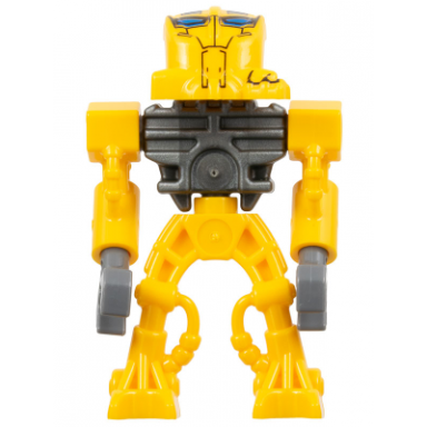 bionicle mini - toa mahri bright light orange