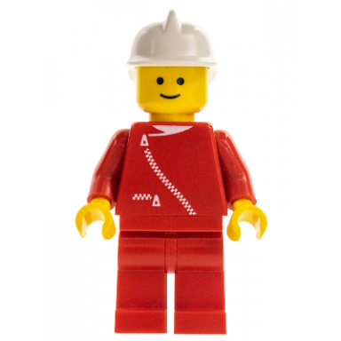 jacket with zipper - red red legs white fire helmet