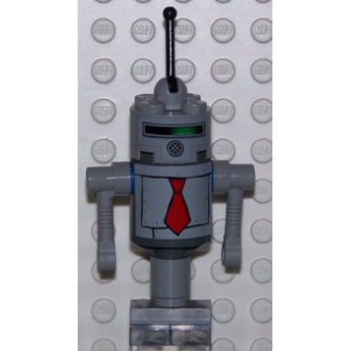 robot customer with stickers