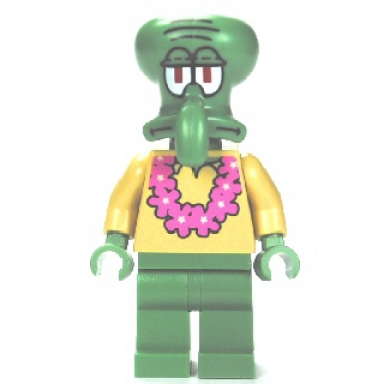 squidward - pink lei