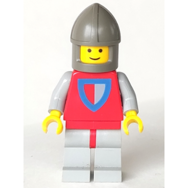 classic - knight shield red gray light gray legs with red hips dark gray chin-guard