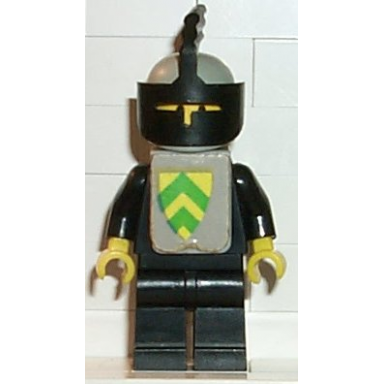 classic - yellow castle knight black cavalry - with vest stickers