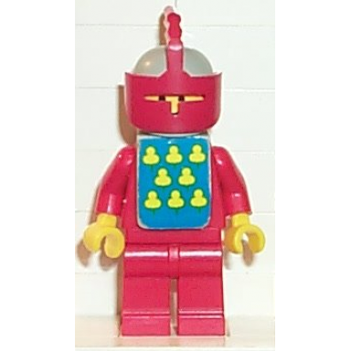 classic - yellow castle knight red cavalry - with vest stickers