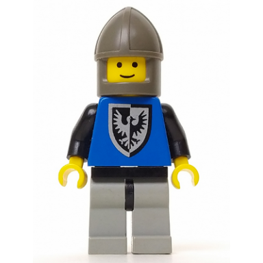black falcon - light gray legs with black hips dark gray chin-guard