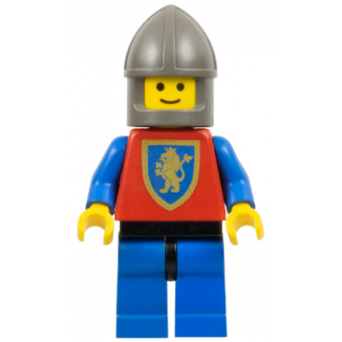 crusader lion - blue legs with black hips dark gray chin-guard