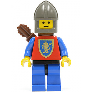 crusader lion - blue legs with black hips dark gray chin-guard quiver