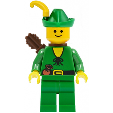 forestman - pouch green hat yellow feather quiver