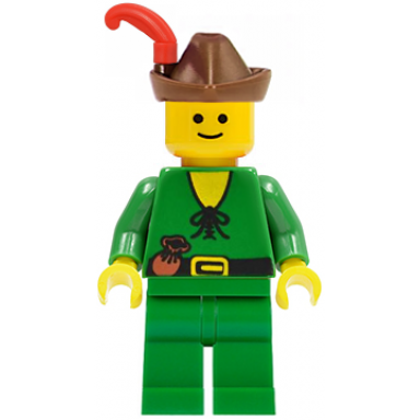 forestman - pouch brown hat red feather