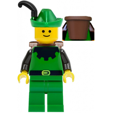 forestman - black green hat black feather d-basket