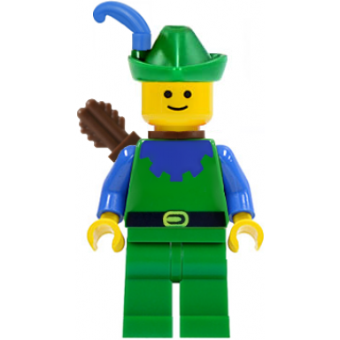 forestman - blue green hat blue feather quiver