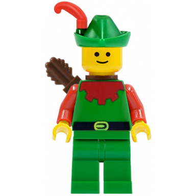 forestman - red green hat red feather quiver